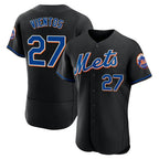 Silnrao NY.Mets #27 Mark Vientos Player Black Replica Home Limited Elite Stitched Jerseys