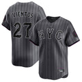 Silnrao NY.Mets #27 Mark Vientos Player Gray City Connect Limited Stitched Jerseys