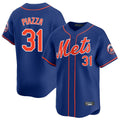 Silnrao NY.Mets #31 Mike Piazza Player Royal Home Limited Stitched Jerseys