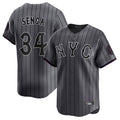 Silnrao NY.Mets #34 Kodai Senga Player Gray City Connect Limited Stitched Jerseys