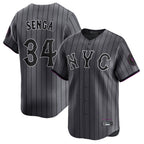 Silnrao NY.Mets #34 Kodai Senga Player Gray City Connect Limited Stitched Jerseys