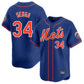 Silnrao NY.Mets #34 Kodai Senga Player Royal Home Limited Stitched Jerseys