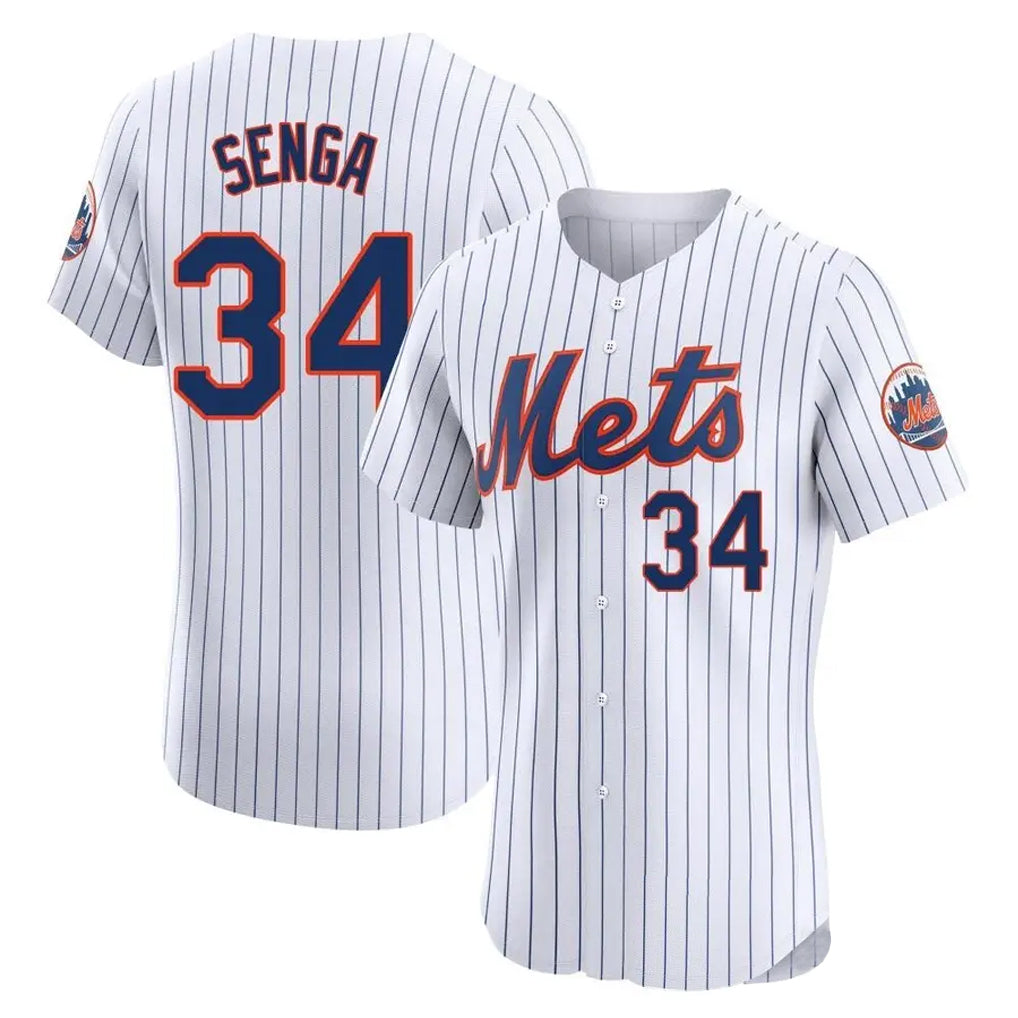 Silnrao NY.Mets #34 Kodai Senga Player White Home Limited Elite Stitched Jerseys