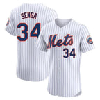 Silnrao NY.Mets #34 Kodai Senga Player White Home Limited Elite Stitched Jerseys