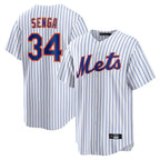 Silnrao NY.Mets #34 Kodai Senga Player White Home Replica Stitched Jerseys