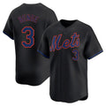 Silnrao NY.Mets #3 Carson Benge Player Black Alternate Home Limited Stitched Jerseys