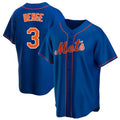 Silnrao NY.Mets #3 Carson Benge Player Royal Home Game Stitched Jerseys
