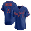 Silnrao NY.Mets #3 Carson Benge Player Royal T-shirt Home Limited Elite Stitched Jerseys