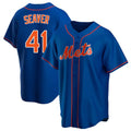Silnrao NY.Mets #41 Tom Seaver Player Royal Home Game Stitched Jerseys