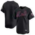Silnrao NY.Mets ## Mets Blank Player Black Alternate Home Limited Stitched Jerseys