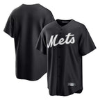 Silnrao NY.Mets ## Mets Blank Player Black Home Game Stitched Jerseys