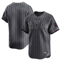 Silnrao NY.Mets ## Mets Blank Player Gray City Connect Limited Stitched Jerseys