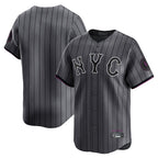Silnrao NY.Mets ## Mets Blank Player Gray City Connect Limited Stitched Jerseys