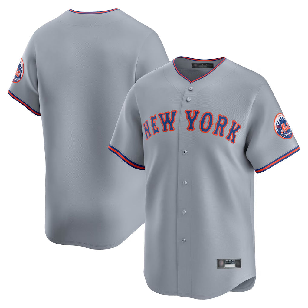 Silnrao NY.Mets ## Mets Blank Player Gray Road Limited Home Stitched Jerseys
