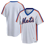 Silnrao NY.Mets ## Mets Blank Player White Cooperstown Collection T-shirt Home Stitched Jerseys