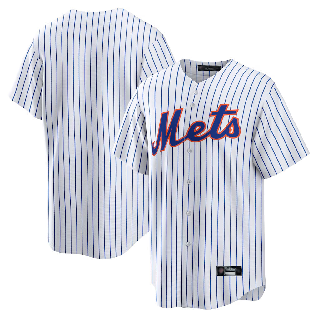 Silnrao NY.Mets ## Mets Blank Player White Home Game Stitched Jerseys