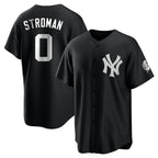 Silnrao  NY.Yankees #0 Marcus Stroman Player Black Game Stitched Jerseys