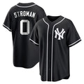 Silnrao  NY.Yankees #0 Marcus Stroman Player Black Out Game Home Stitched Jerseys
