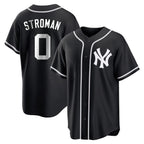 Silnrao  NY.Yankees #0 Marcus Stroman Player Black Out Game Home Stitched Jerseys