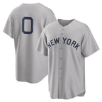 Silnrao  NY.Yankees #0 Marcus Stroman Player Gray Field of Dreams Game Stitched Jerseys