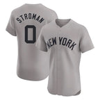 Silnrao  NY.Yankees #0 Marcus Stroman Player Gray Limited Elite Home Stitched Jerseys