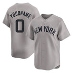 Silnrao  NY.Yankees #0 Marcus Stroman Player Gray Limited Home Stitched Jerseys
