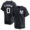 Silnrao NY.Yankees #0 Marcus Stroman Player Navy Alternate Limited Home Stitched Jerseys