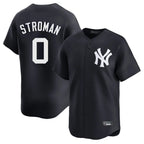 Silnrao NY.Yankees #0 Marcus Stroman Player Navy Alternate Limited Home Stitched Jerseys