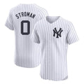 Silnrao  NY.Yankees #0 Marcus Stroman Player White Limited Elite Home Stitched Jerseys
