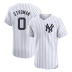 Silnrao  NY.Yankees #0 Marcus Stroman Player White Limited Elite Home Stitched Jerseys