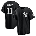 Silnrao NY.Yankees #11 Anthony Volpe Player Black Game Stitched Jerseys