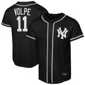 Silnrao  NY.Yankees #11 Anthony Volpe Player Black Out Game Stitched Jerseys