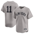 Silnrao  NY.Yankees #11 Anthony Volpe Player Gray Limited Home Stitched Jerseys