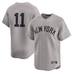 Silnrao  NY.Yankees #11 Anthony Volpe Player Gray Limited Home Stitched Jerseys