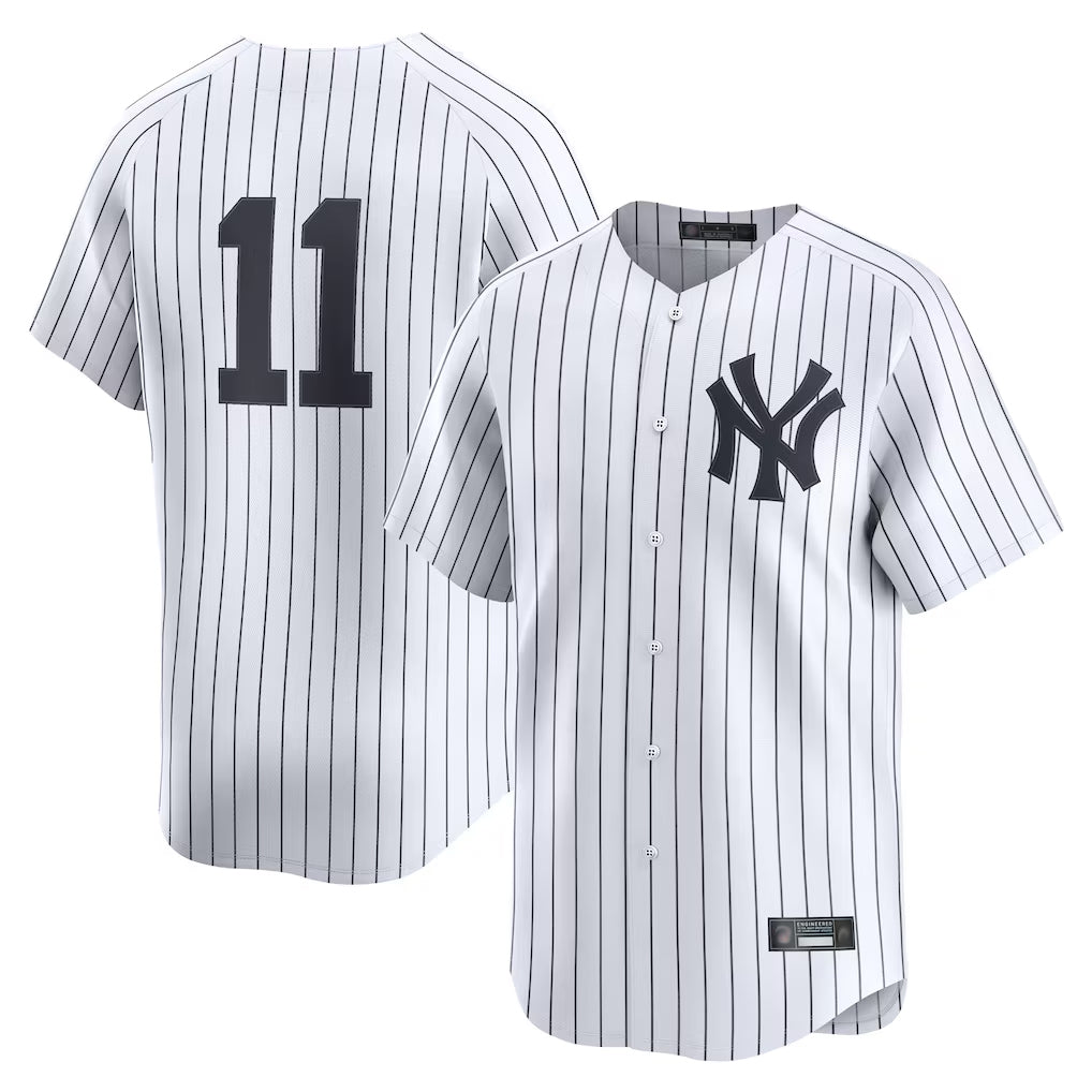 Silnrao  NY.Yankees #11 Anthony Volpe Player White Limited Home Stitched Jerseys