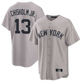 Silnrao NY.Yankees #13 Jazz Chisholm Jr Player Gray Game Home Stitched Jerseys