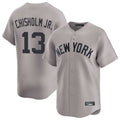 Silnrao NY.Yankees #13 Jazz Chisholm Jr Player Gray Limited Home Stitched Jerseys