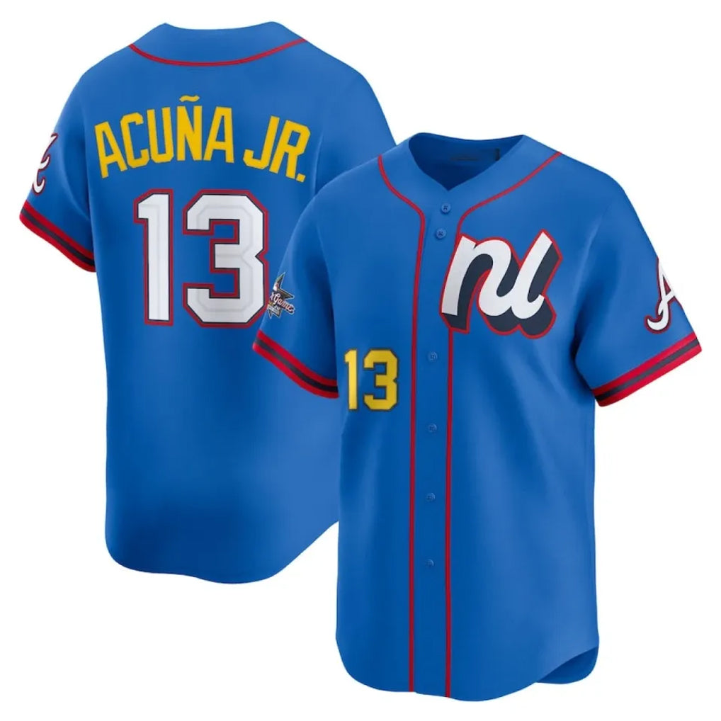 Silnrao NY.Yankees #13 Jazz Chisholm Jr Player Light Blue All Star Limited Home Stitched Jerseys