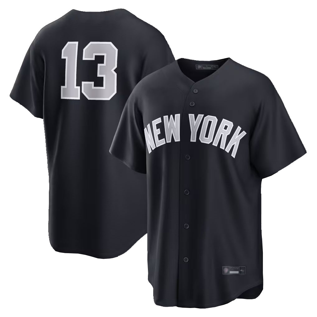 Silnrao NY.Yankees #13 Jazz Chisholm Jr Player Navy Game Home Stitched Jerseys
