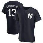 Silnrao NY.Yankees #13 Jazz Chisholm Jr Player Navy Limited Elite Home Stitched Jerseys