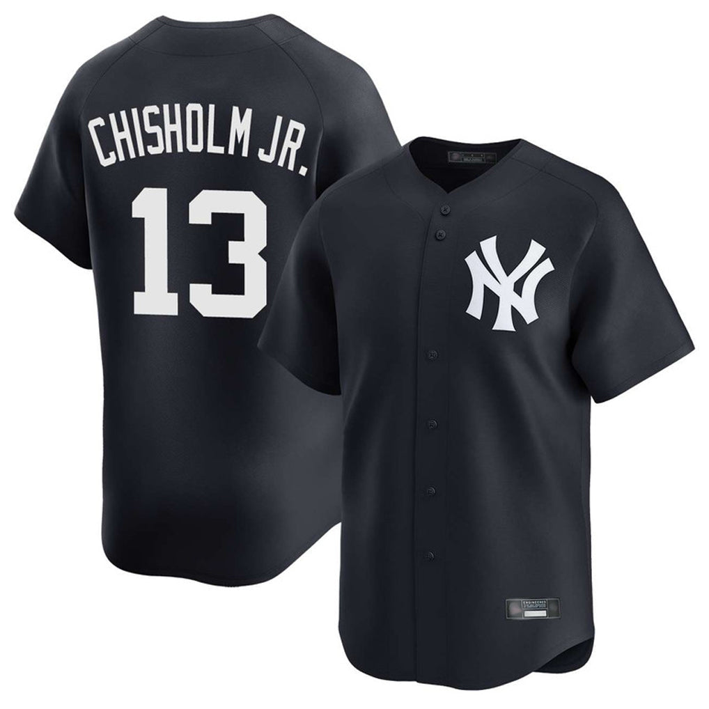 Silnrao NY.Yankees #13 Jazz Chisholm Jr Player Navy Limited Game Stitched Jerseys