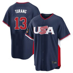 Silnrao NY.Yankees #13 Jazz Chisholm Jr Player Navy USA 2026 World Classic Limited Game Stitched Jerseys