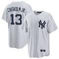 Silnrao NY.Yankees #13 Jazz Chisholm Jr Player White Game Home Stitched Jerseys