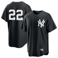 Silnrao NY.Yankees #22 Ben Rice Player Black Game Stitched Jerseys