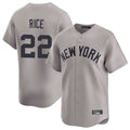 Silnrao NY.Yankees #22 Ben Rice Player Gray Limited Home Stitched Jerseys