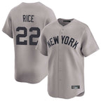 Silnrao NY.Yankees #22 Ben Rice Player Gray Limited Home Stitched Jerseys