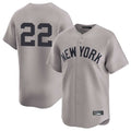 Silnrao NY.Yankees #22 Ben Rice Player Gray Limited Stitched Jerseys