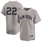 Silnrao NY.Yankees #22 Ben Rice Player Gray Limited Stitched Jerseys