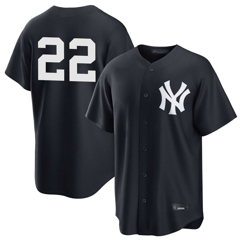 Silnrao NY.Yankees #22 Ben Rice Player Navy Game Stitched Jerseys