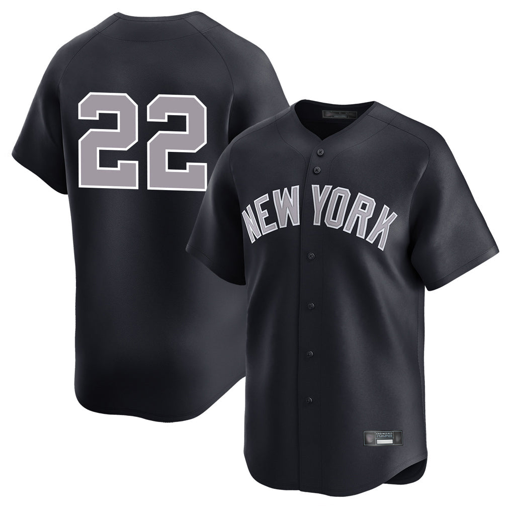 Silnrao NY.Yankees #22 Ben Rice Player Navy Limited Stitched Jerseys